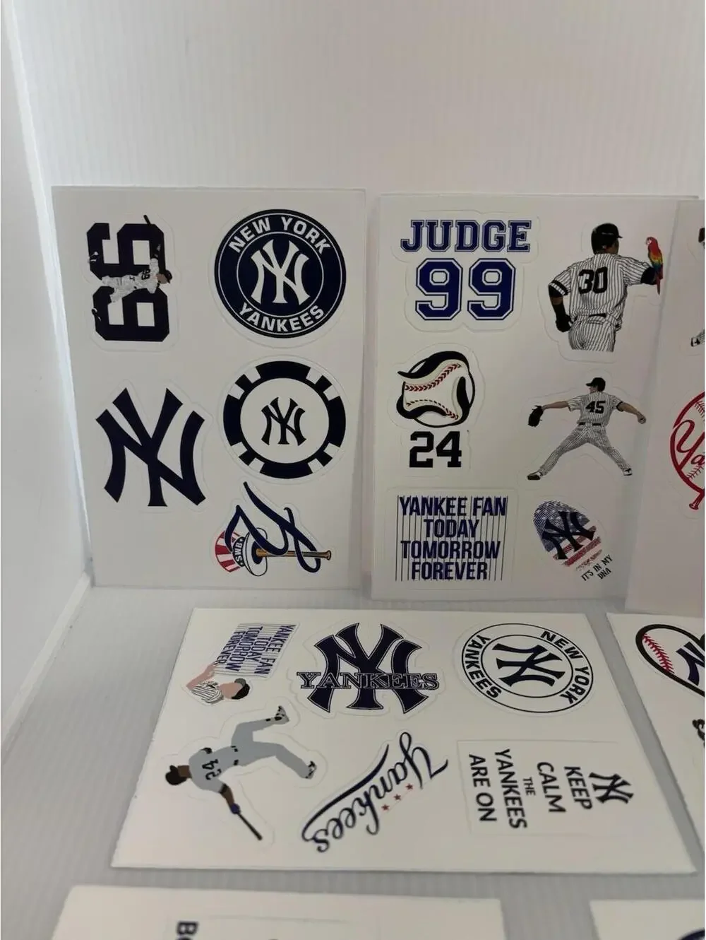 MLB New York Yankees Sticker Pack, 9 Sheets with Aaron Judge #99 Fan Decals